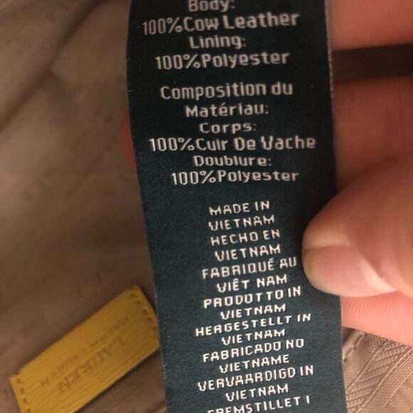 Polo Ralph Lauren Medium Yellow Purse - Picture 8 of 13